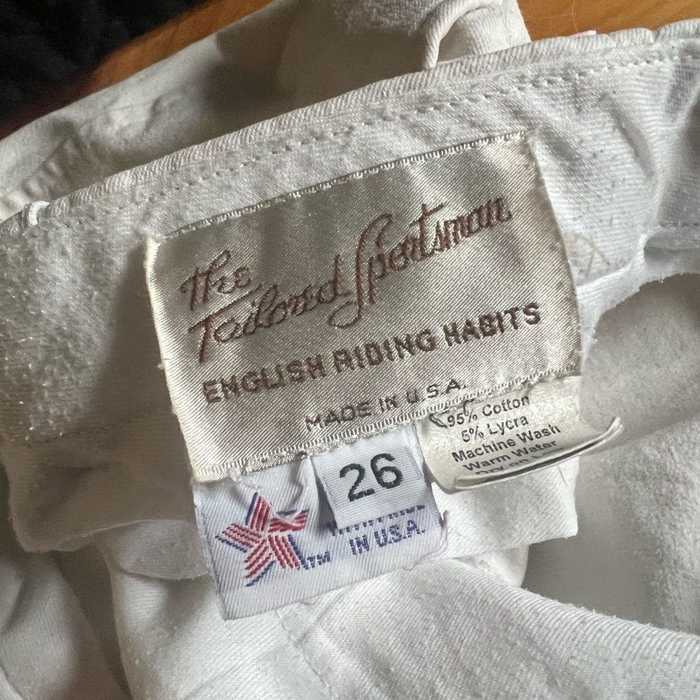 Tailored sportsman white breeches